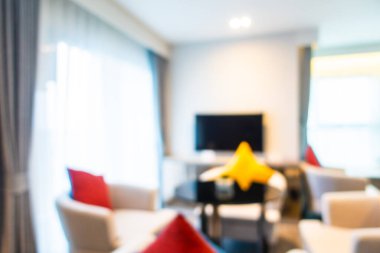 Soyut bulanık otel lobisi iç oda