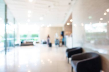 Soyut bulanık otel lobisi iç oda