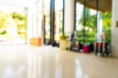 Soyut bulanık otel lobisi iç oda