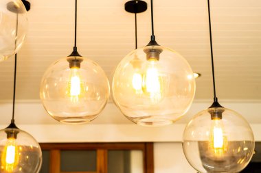 Güzel lüks tavan lambası iç dekorasyonu