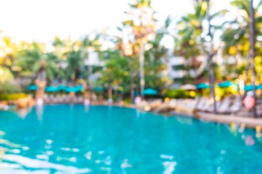 Hotel resort açık yüzme havuzunda bulanıklık