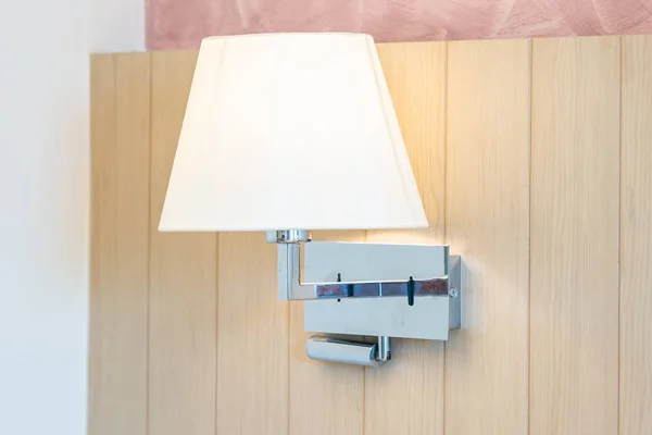 Lampada luce decorazione interno della camera da letto — Foto Stock