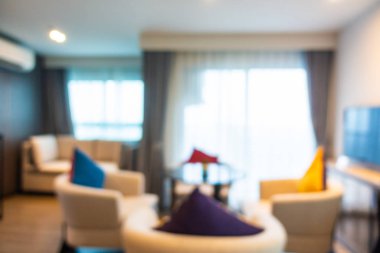 Soyut bulanık otel lobisi iç oda