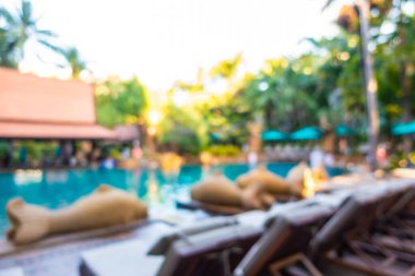 Hotel resort açık yüzme havuzunda bulanıklık