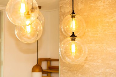 Güzel lüks tavan lambası iç dekorasyonu