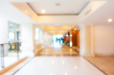 Soyut bulanık otel lobisi iç oda