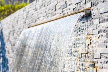 Çeşme su dekorasyonu açık hava manzarası