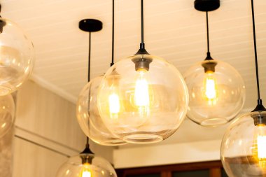 Güzel lüks tavan lambası iç dekorasyonu