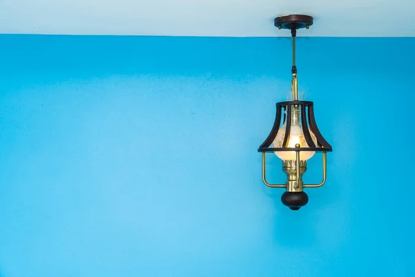 Işık lamba dekorasyon iç yatak odası — Stok fotoğraf