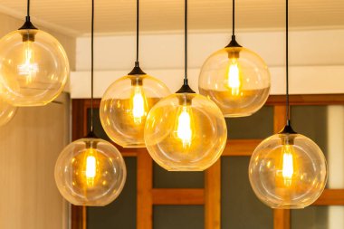 Güzel lüks tavan lambası iç dekorasyonu