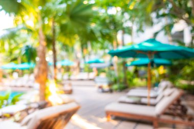 Hotel resort açık yüzme havuzunda bulanıklık