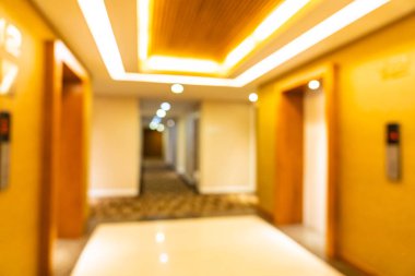 Soyut bulanık otel lobisi iç oda