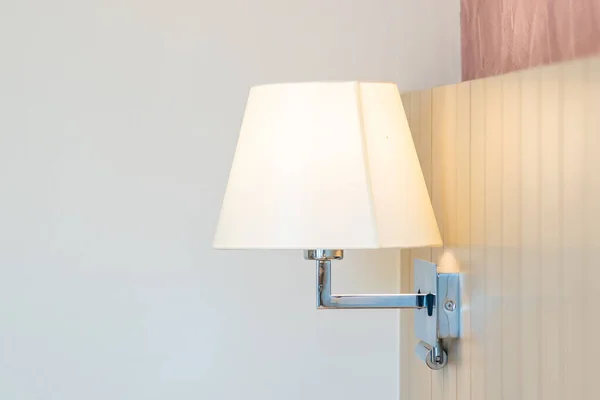 Lampada luce decorazione interno della camera da letto — Foto Stock