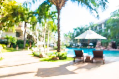 Hotel resort açık yüzme havuzunda bulanıklık