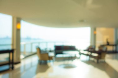 Soyut bulanık otel lobisi arka plan için iç mekan