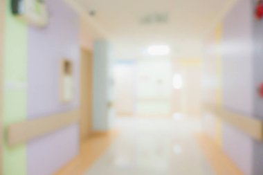 Arkaplan için soyut bulanıklık ve hastane içi