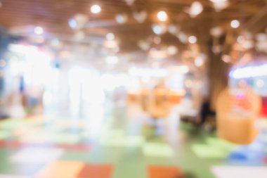 Arkaplan için mağaza içindeki soyut bulanıklık ve defocus alışveriş merkezi