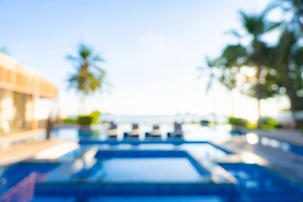 Astratto Sfocatura Sfocatura Piscina All Aperto Hotel Resort Viaggi Vacanze — Foto Stock