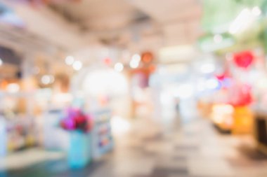 Arkaplan için mağaza içindeki soyut bulanıklık ve defocus alışveriş merkezi