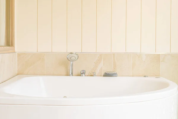 Baignoire Blanche Décoration Jacuzzi Intérieur Salle Bain — Photo