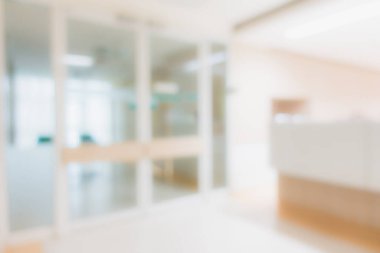 Arkaplan için soyut bulanıklık ve hastane içi