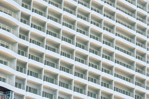 Abstract Exterior Building Architecture Balcony Window Pattern Background — Stock Photo, Image