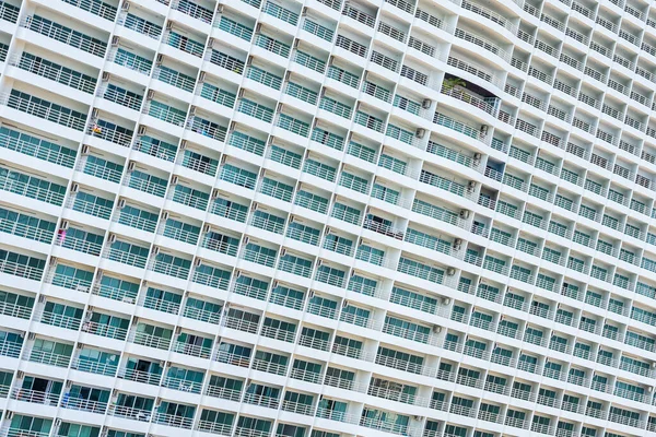 Abstract Exterior Building Architecture Balcony Window Pattern Background — Stock Photo, Image