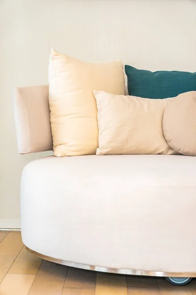 Comfortable Pillow Sofa Decoration Interior Living Room — 스톡 사진