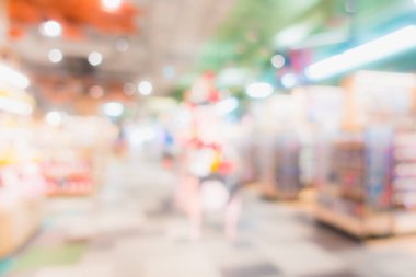 Arkaplan için mağaza içindeki soyut bulanıklık ve defocus alışveriş merkezi