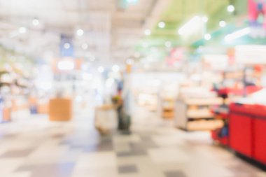 Arkaplan için mağaza içindeki soyut bulanıklık ve defocus alışveriş merkezi