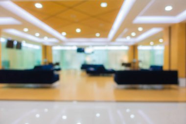 Hasta sulama alanı sağlık geçmişi için olan soyut bulanıklık ve defocus bokeh klinik lobisi