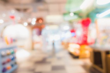 Arkaplan için mağaza içindeki soyut bulanıklık ve defocus alışveriş merkezi