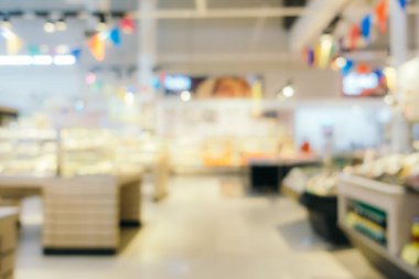 Arkaplan için mağaza içindeki soyut bulanıklık ve defocus alışveriş merkezi