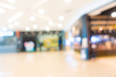 Alış veriş merkezinin arka plandaki süpermarketinin soyut bulanıklığı ve defocus süpermarketi