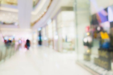 Arkaplan için mağaza içindeki soyut bulanıklık ve defocus alışveriş merkezi