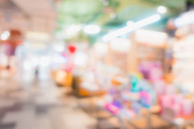 Arkaplan için mağaza içindeki soyut bulanıklık ve defocus alışveriş merkezi