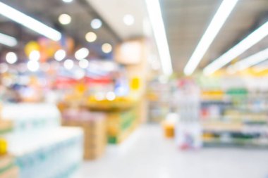 Arkaplan için mağaza içi soyut bulanıklık ve defocus süpermarket ve alışveriş merkezi