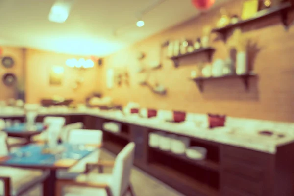 アブストラクトブラーレストラン コーヒーショップ インテリアFor Background — ストック写真