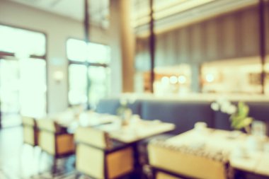 Soyut bulanık kahvaltı büfesi restoran ve otelin iç tarafındaki kafeterya arka plan için.