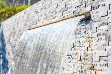 Çeşme su dekorasyonu açık hava görüntüsü