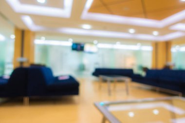 Hasta sulama alanı sağlık geçmişi için olan soyut bulanıklık ve defocus bokeh klinik lobisi