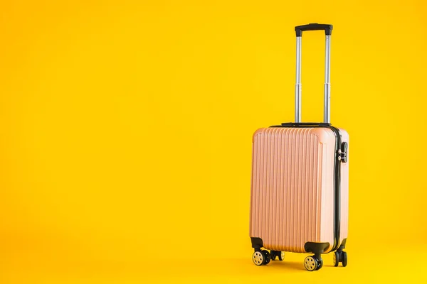 Uso Equipaje Color Rosa Bolsa Equipaje Para Viajes Transporte Ocio — Foto de Stock