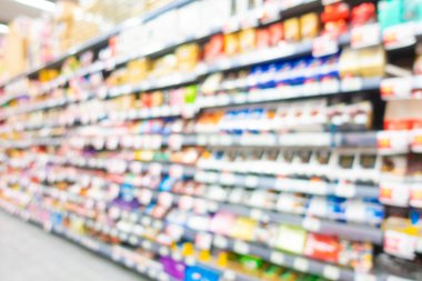 Arkaplan için mağaza içi soyut bulanıklık ve defocus süpermarket ve alışveriş merkezi