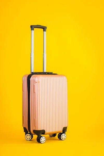 Uso Equipaje Color Rosa Bolsa Equipaje Para Viajes Transporte Ocio — Foto de Stock