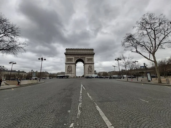 2020 París Francia Arco Del Triunfo — Foto de Stock