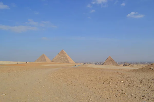 Єгипетські Піраміди Великих Фараонів — стокове фото