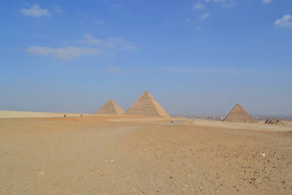 Pyramides Égyptiennes Des Grands Pharaons — Photo