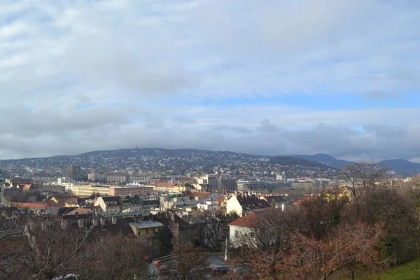 Budapest Stadtpanorama Gebäude Kirchen Ungarn — Stockfoto