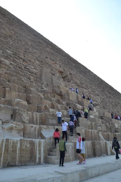 Великий Сфінкс Великі Піраміди Єгипту — стокове фото