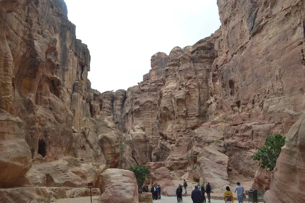 Petra Jordania 2019 Ciudad Histórica Arqueológica Sur Jordania —  Fotos de Stock